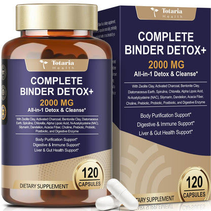 Totaria 2000MG All-in-1 Detox Binder | Liver & Gut Support