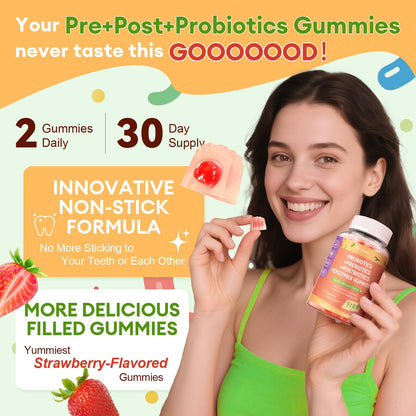 Totaria Sugar Free 5-in-1 Probiotic Gummies – 60 Count | Digestive & Immune Support | Vegan