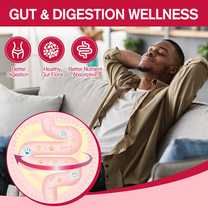 Totaria 9-in-1 Probiotic Fiber Gummies — 16g Fiber/Serving, 5B CFU Bacillus Coagulans (60 Gummies)