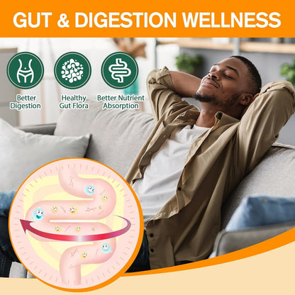 9-in-1 Probiotic Fiber Gummies for Adults & Teens – 60 Pineapple Gummies | Totaria