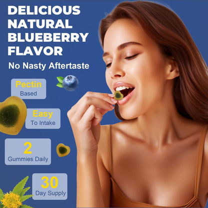 Totaria Sugar Free Ashwagandha Gummies 2500mg | Vitamin D3, Magnesium Glycinate, Rhodiola – Blueberry