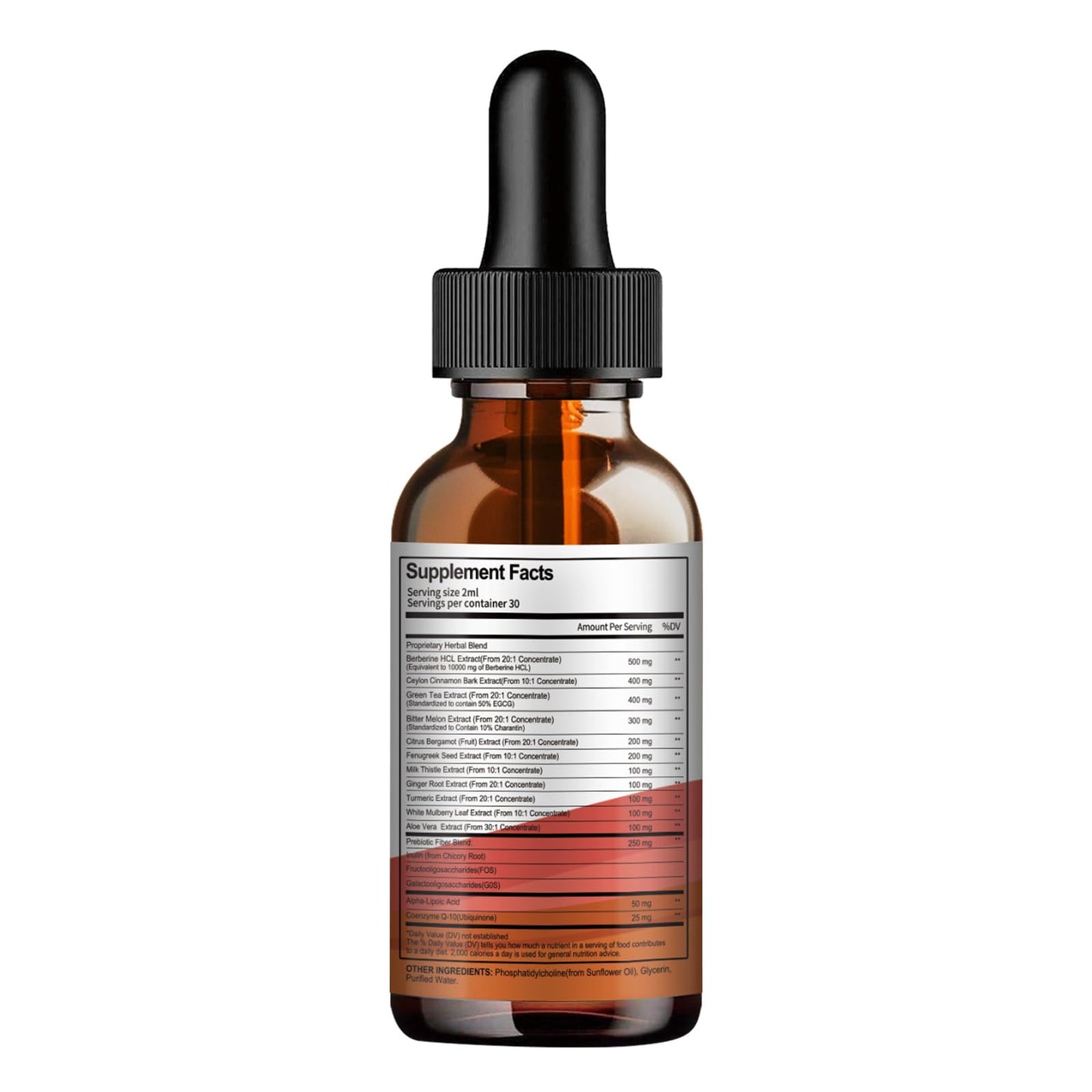 Totaria Berberine Supplement - Berberine HCL Digestion Support, GLP-1 Secretion & AMPK Activation - 2 Fl Oz