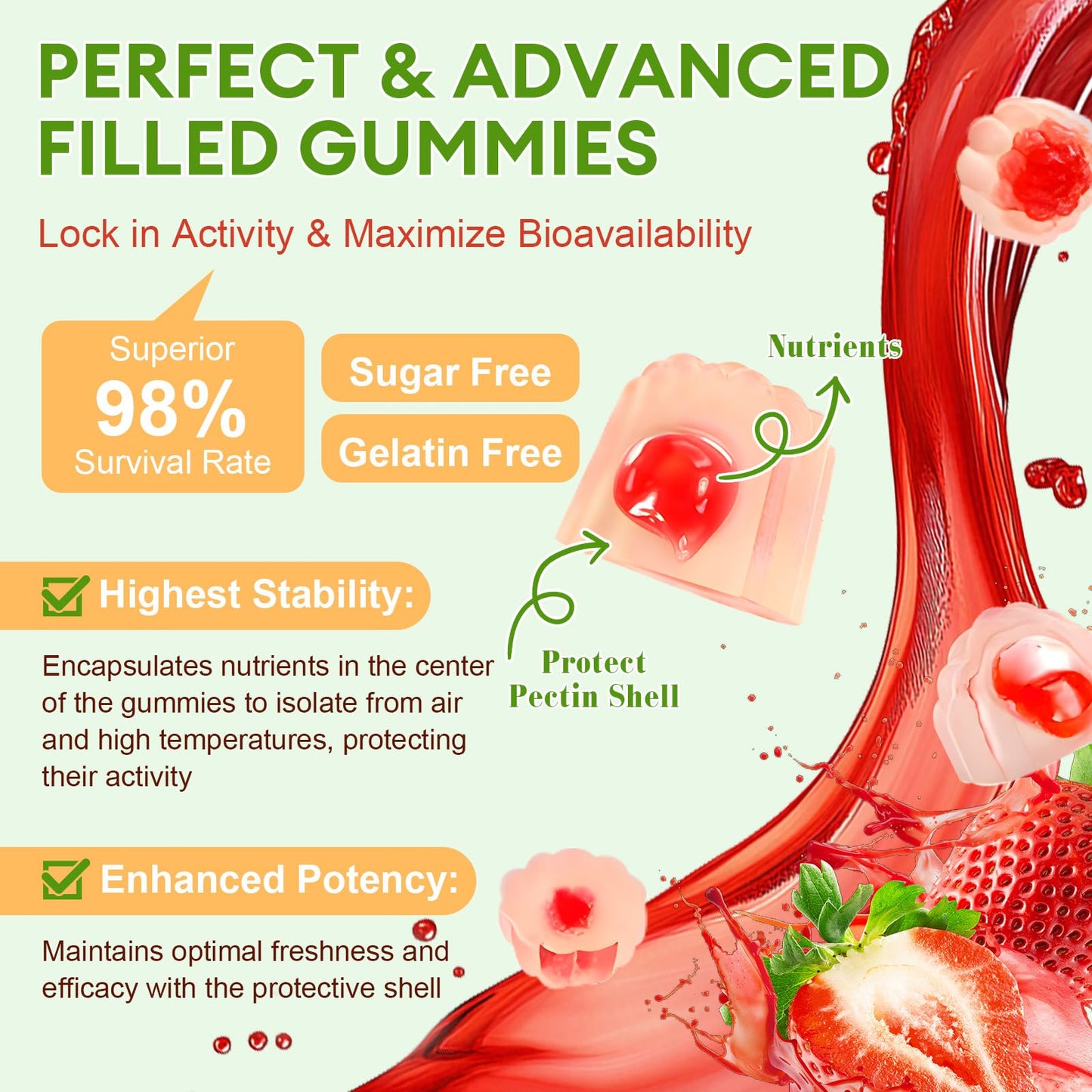 Totaria Sugar Free 5-in-1 Probiotic Gummies – 60 Count | Digestive & Immune Support | Vegan