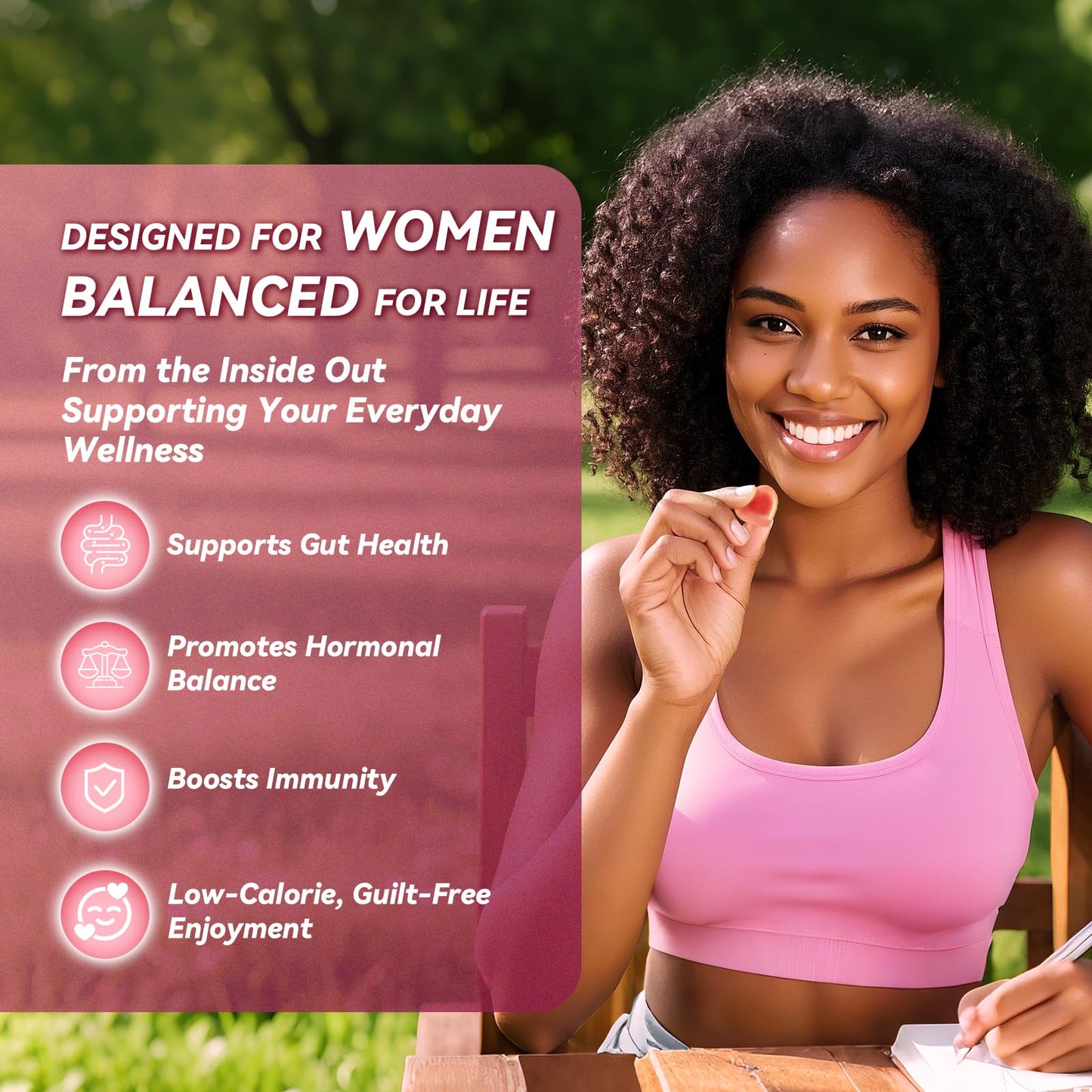 Totaria Premium Feminine Balance Gummies - Sugar-Free Multivitamin for Women | 60 Count (Pack of 2)