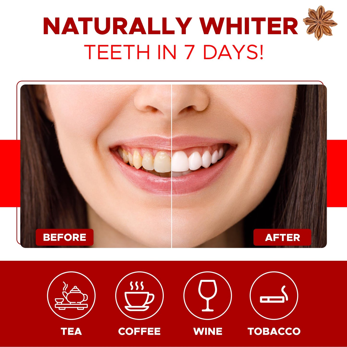 Ayurvedic Remineralizing Tooth Powder - Cinnamon Flavor for Sensitive Teeth | Organic Gum Health & Bad Breath Care | 1.3 Oz