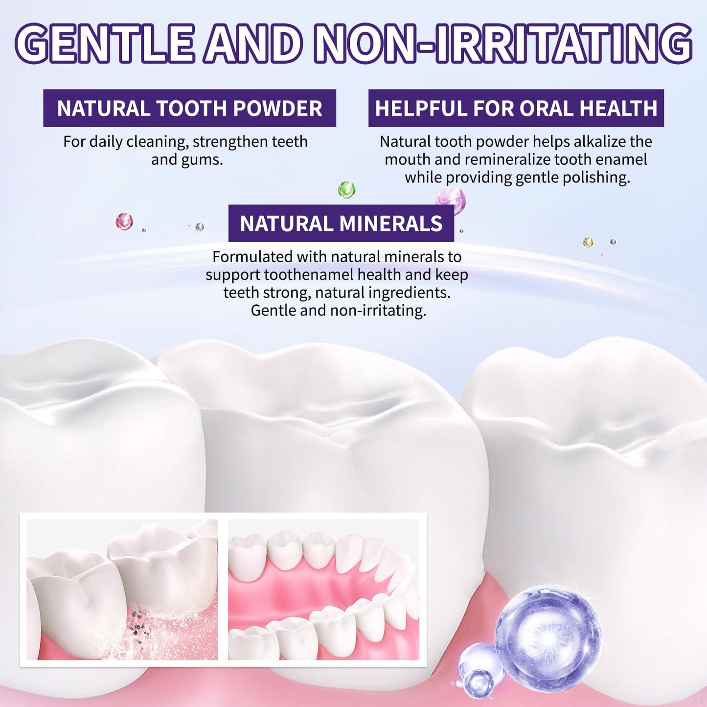 Tpyag Teeth Restoration Mineral Powder 50g – 2pcs | Strengthen Teeth & Gums