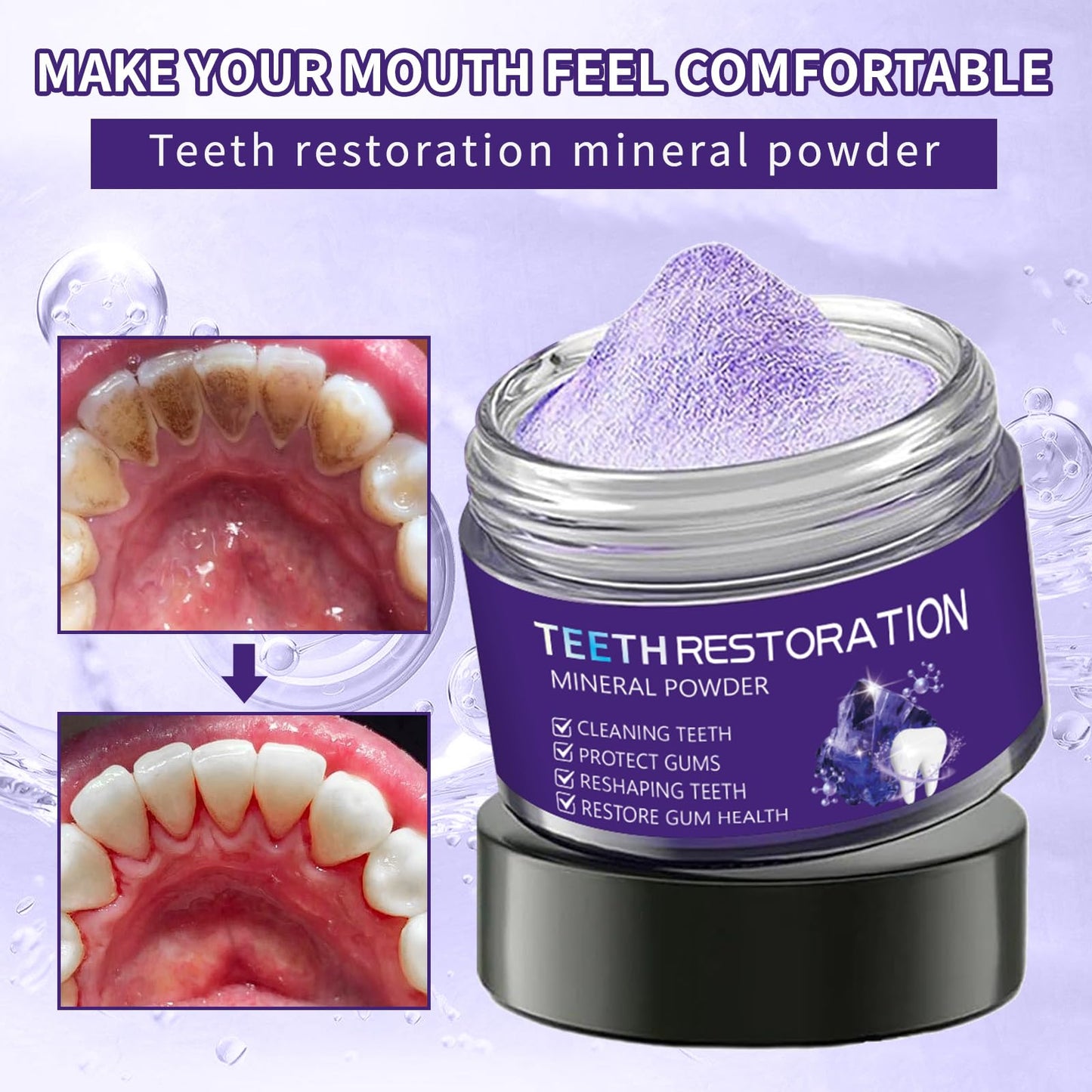 Tpyag Teeth Restoration Mineral Powder 50g – 2pcs | Strengthen Teeth & Gums