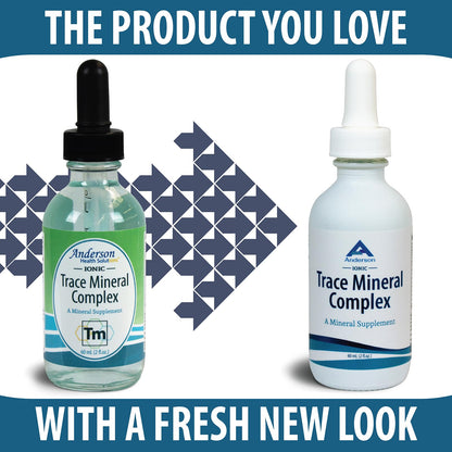 Trace Mineral Complex | Full Spectrum Minerals | Ionic Liquid Mineral Drops for Water | Electrolytes, Hydration Supplement | 2 fl oz Glass Bottle