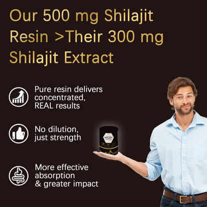 Himalayan Shilajit Honey Sticks – 30 Sticks, 75%+ Fulvic Acid, 85%+ Trace Minerals