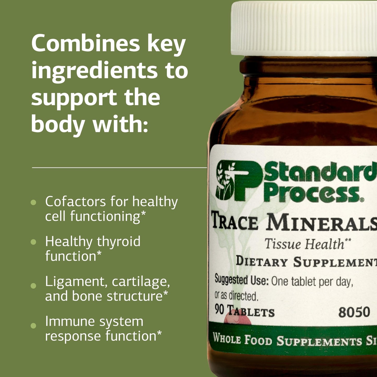 Trace Minerals-B12 with Iodine, Zinc & Copper - Thyroid & Cell Function Support | 90 Tablets