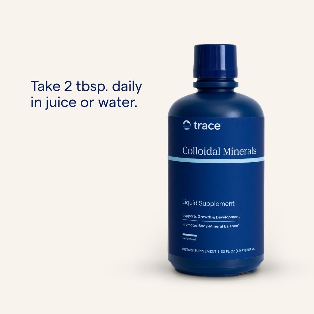 Trace Minerals Colloidal Minerals – Immune Health & Energy Support | 32 oz, Fulvic Acid & High-Potency Potassium