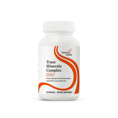 Seeking Health Trace Minerals Complex – 10 Essential Minerals, Iron-Free, 30 Capsules