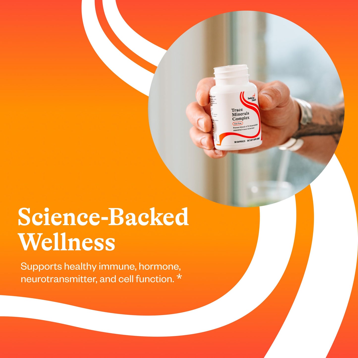 Seeking Health Trace Minerals Complex – 10 Essential Minerals, Iron-Free, 30 Capsules