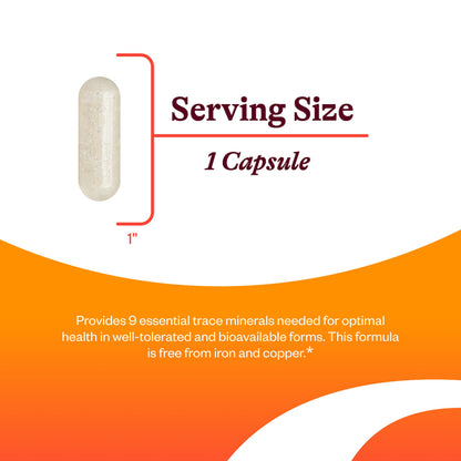 Seeking Health Trace Minerals Complex II: Immune & Brain Health, Zinc & Selenium, Iron- & Copper-Free (30 Capsules)