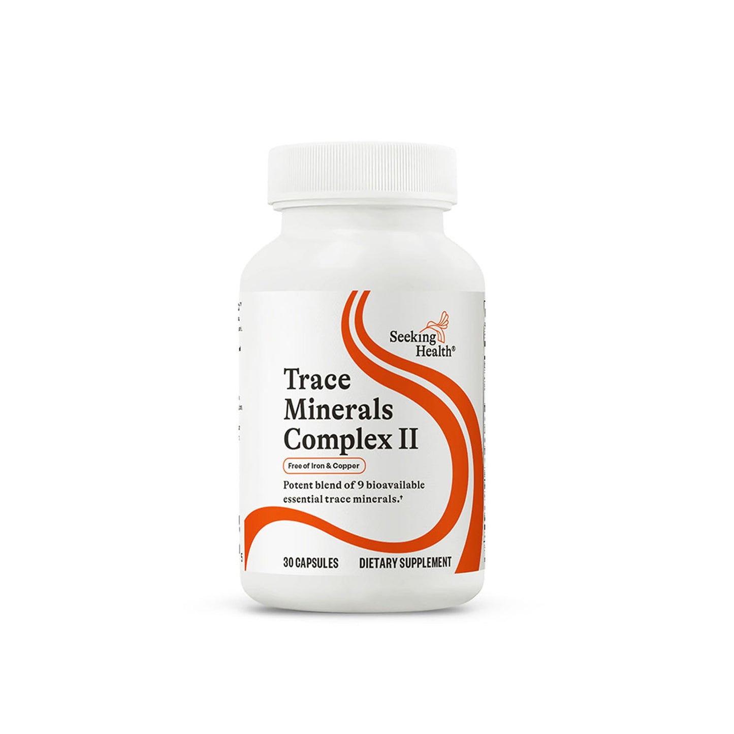 Seeking Health Trace Minerals Complex II: Immune & Brain Health, Zinc & Selenium, Iron- & Copper-Free (30 Capsules)