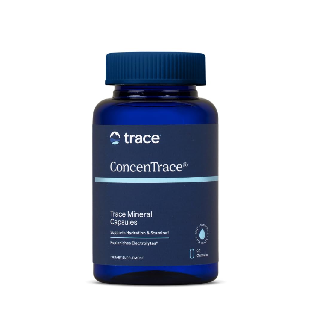 Trace Minerals ConcenTrace Trace Mineral Capsules – 90 Count (30 Servings) – Gluten-Free & Vegan