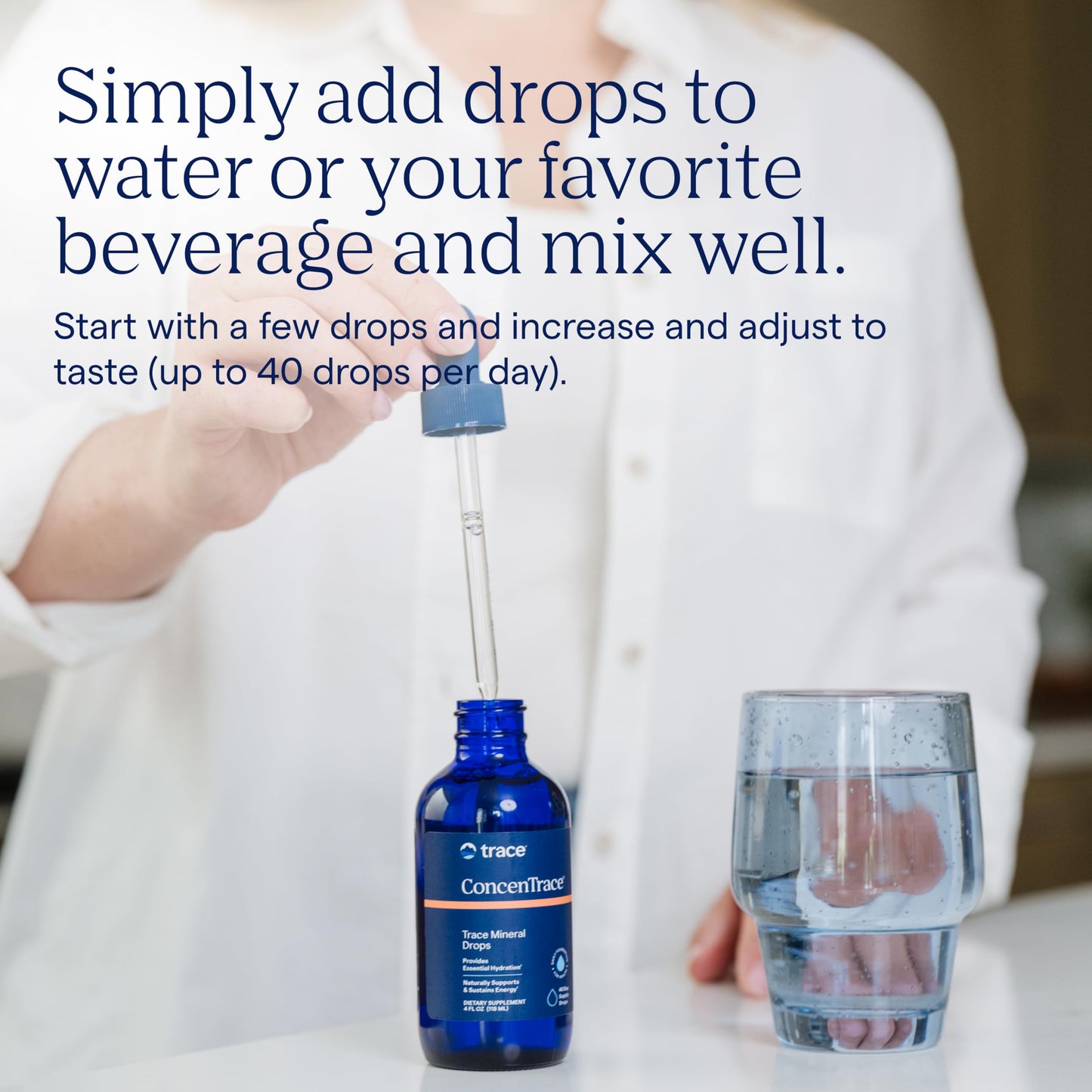 Trace Minerals ConcenTrace Trace Mineral Drops | Supports Energy, Digestion, Bone Health & Hydration, 70+ Ionic Trace Minerals w/Magnesium, Chloride & Potassium | Keto, Vegan & Non-GMO | 48 Servings