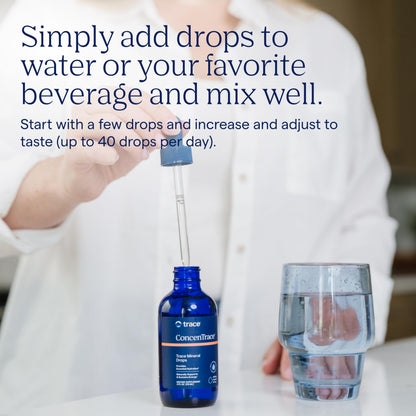 Trace Minerals ConcenTrace Trace Mineral Drops | Supports Energy, Digestion, Bone Health & Hydration, 70+ Ionic Trace Minerals w/Magnesium, Chloride & Potassium | Keto, Vegan & Non-GMO | 48 Servings