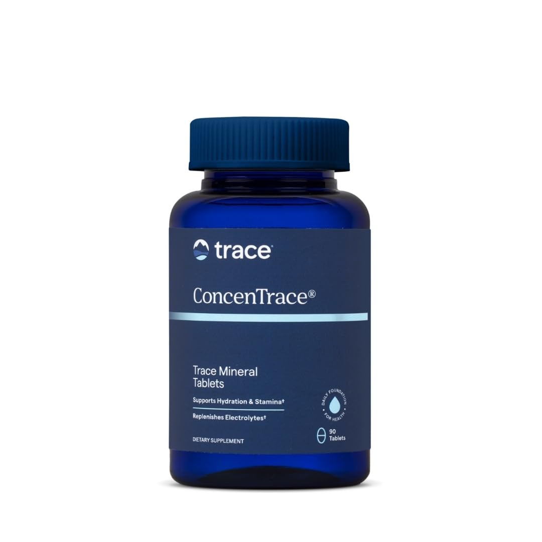 Trace Minerals ConcenTrace Tablets - Daily Mineral Supplement for Energy, Bone Support & Immune Health | 90 Count