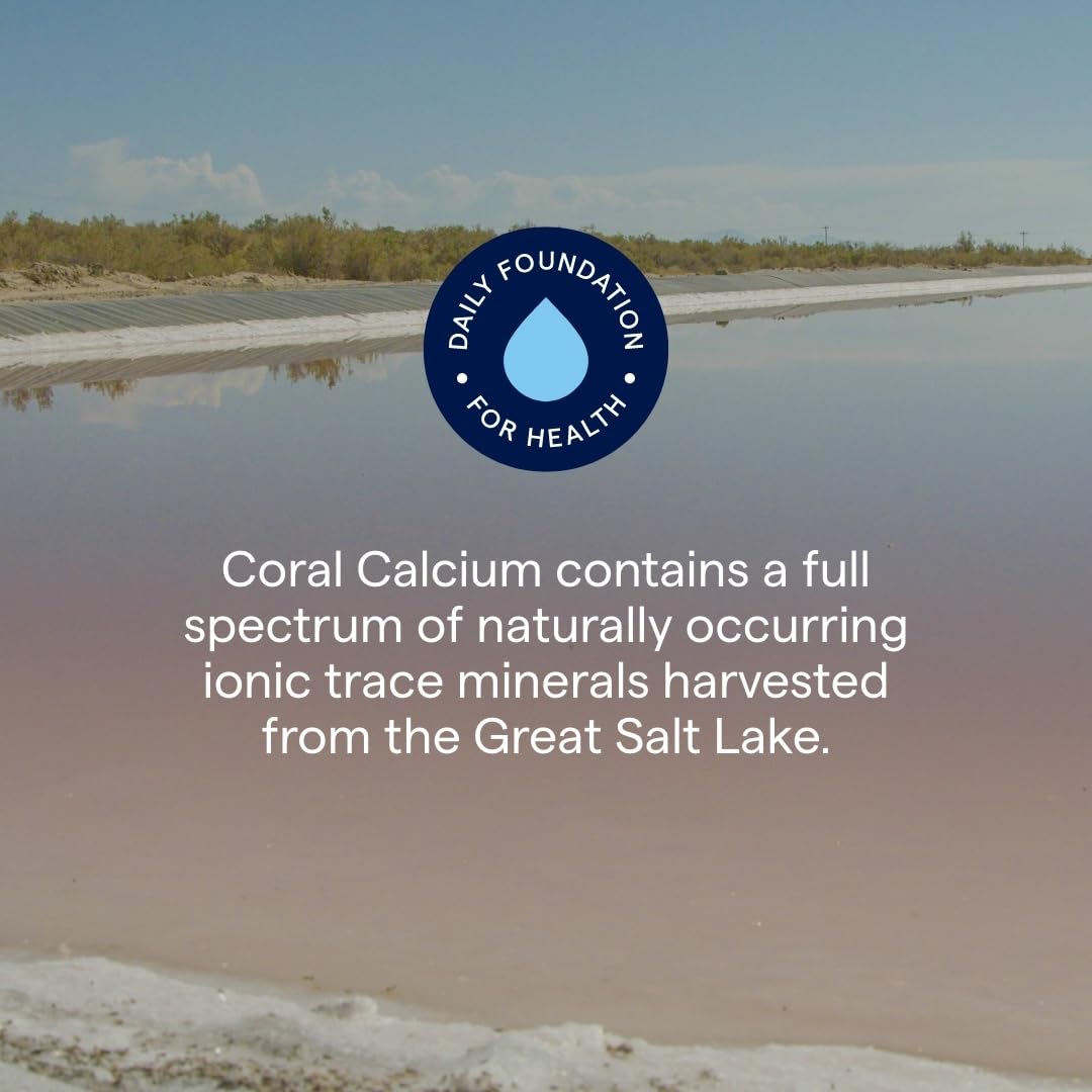 Trace Minerals Coral Calcium - Dietary Supplement for Immune & Bone Health | 60 Vegetarian Caps (30 Servings)