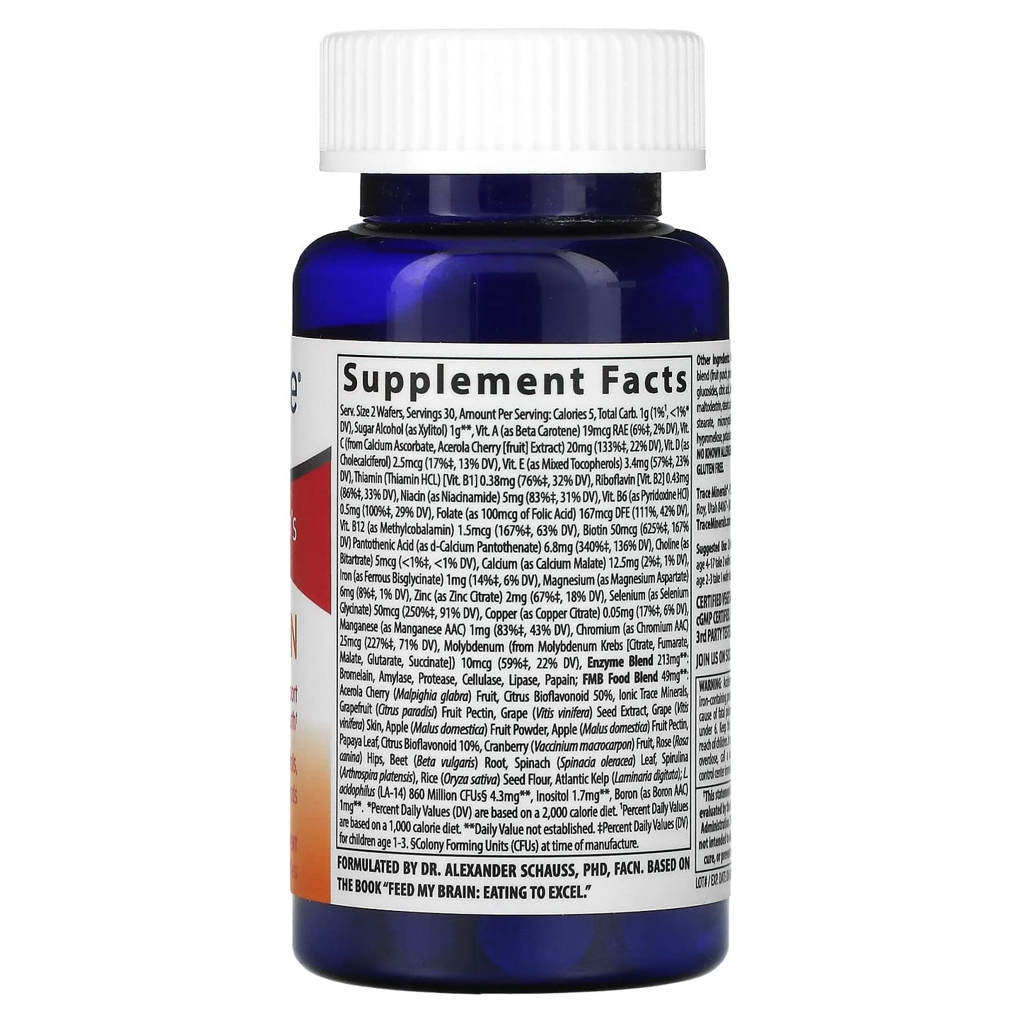 Trace Minerals Feed My Brain Kids – Brain Support Multivitamin (Fruit Punch)