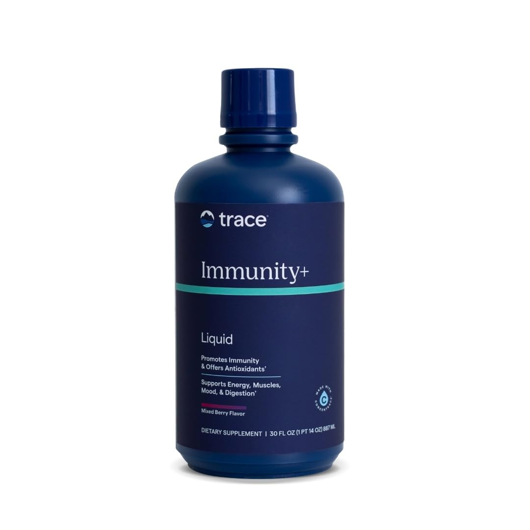 Trace Minerals Immunity Plus Daily Liquid Immune Support with Elderberry & Zinc