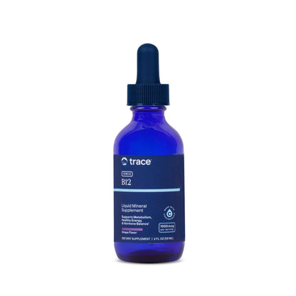 Trace Minerals Ionic B12 – Liquid Vitamin for Nerve & Hormone Health | 2 fl oz