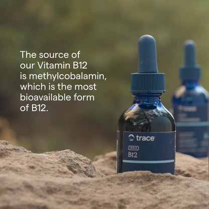 Trace Minerals Ionic B12 – Liquid Vitamin for Nerve & Hormone Health | 2 fl oz