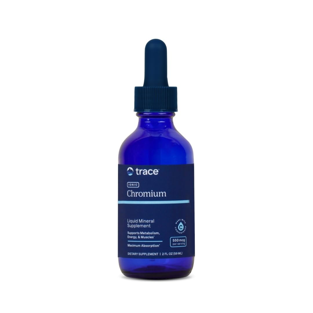 Trace Minerals Ionic Chromium Drops – Liquid Chromium for Metabolism and Energy | 2 oz
