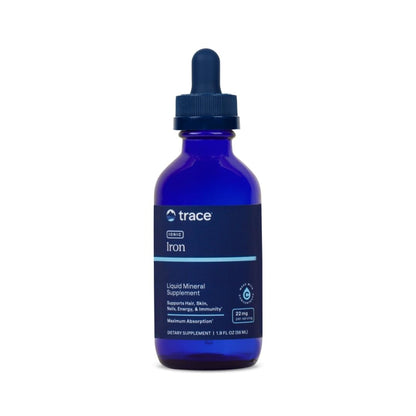 Trace Minerals Ionic Iron 22 mg – Immune Support & Energy (Liquid, 1.9 fl oz)