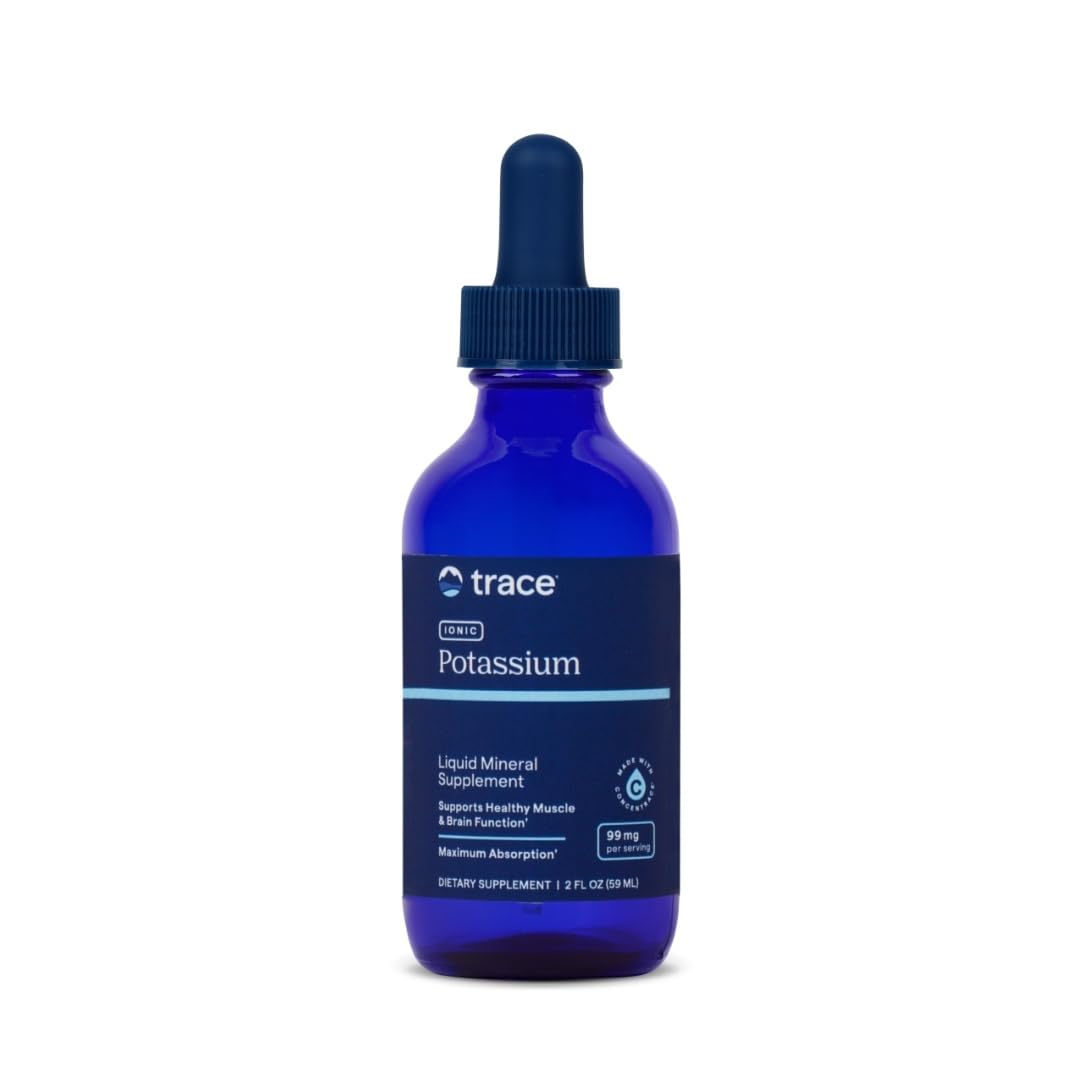 Trace Minerals Ionic Potassium — Liquid Potassium & Magnesium Supplement, 2 oz