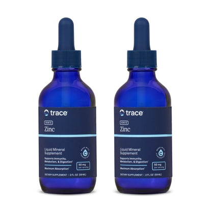 Trace Minerals Ionic Zinc Drops – Immune Support, Digestion & Skin Health | 2 oz, 2-Pack (96 Servings)