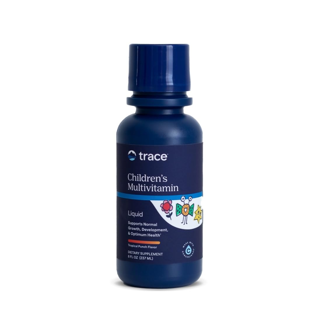 Trace Minerals Children's Multivitamin - Immune Support, Gluten-Free Citrus Punch (8 fl oz, 48 Servings)