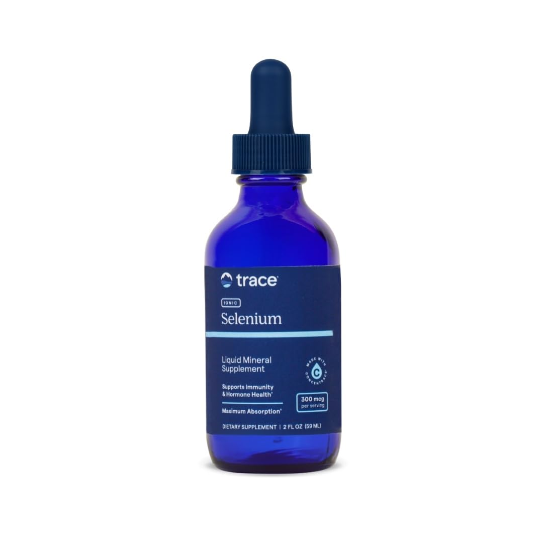 Trace Minerals Liquid Ionic Selenium – High-Absorption Immune & Hormone Support (2 fl oz, 48 Servings)
