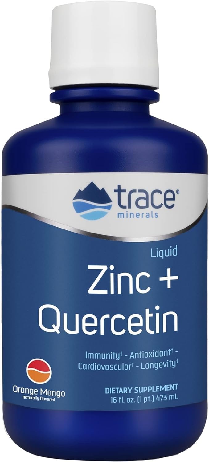 Trace Minerals Liquid Zinc Plus Quercetin - Immune & Digestive Health