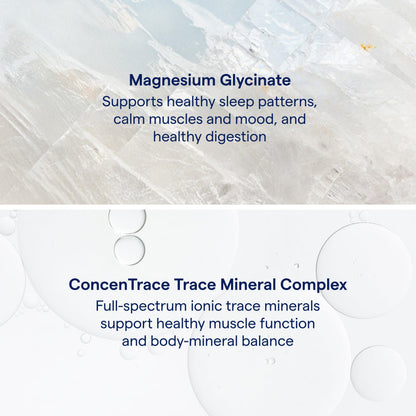 Trace Minerals Magnesium Glycinate – Bedtime Sleep Support (120 mg) – Grape, 30 Servings