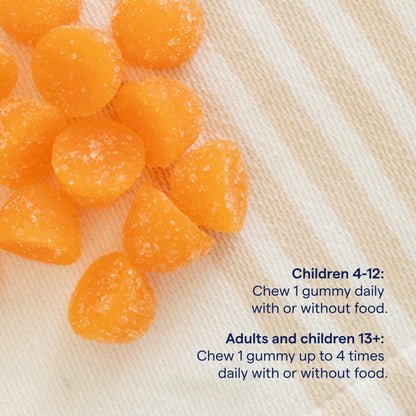 Trace Minerals Magnesium Gummies - Calm Mindset for Kids & Adults, Peach