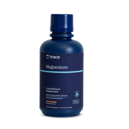 Trace Minerals Magnesium Liquid 300mg – Energy, Heart & Bone Health Support | 16 fl oz