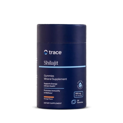 Trace Minerals Shilajit Gummies - Orange Chewable Immunity, Energy & Brain Health | 30 Count