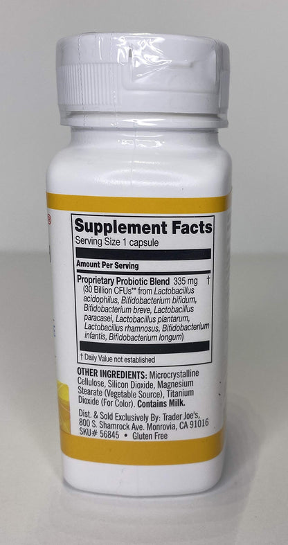 Trader Joe's Advanced Strength Probiotic - Digestive Health Capsules