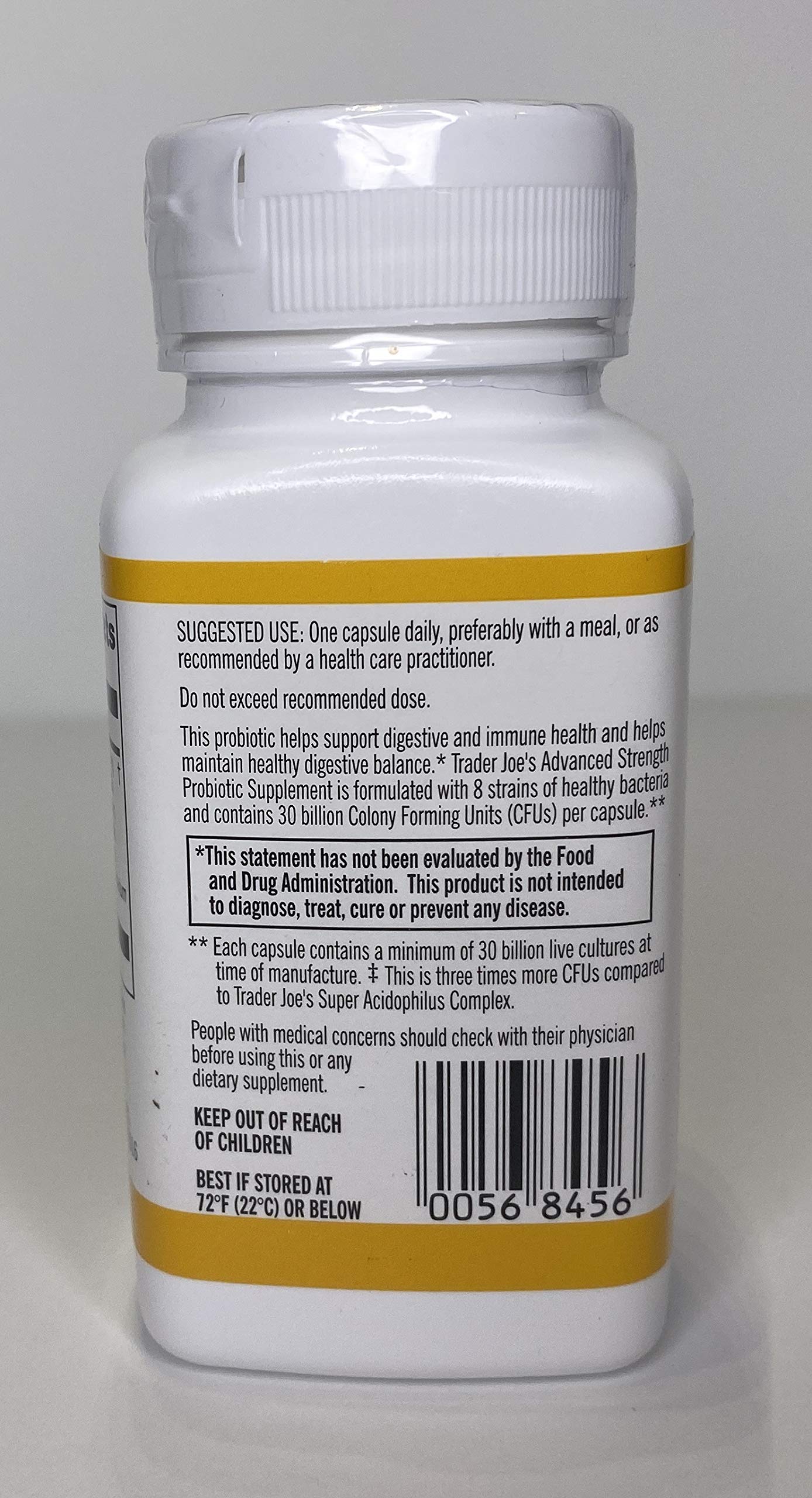 Trader Joe's Advanced Strength Probiotic - Digestive Health Capsules