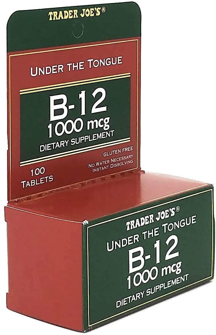 Trader Joe's Under The Tongue B-12 1000 mcg Dietary Supplement - 100 Tablets