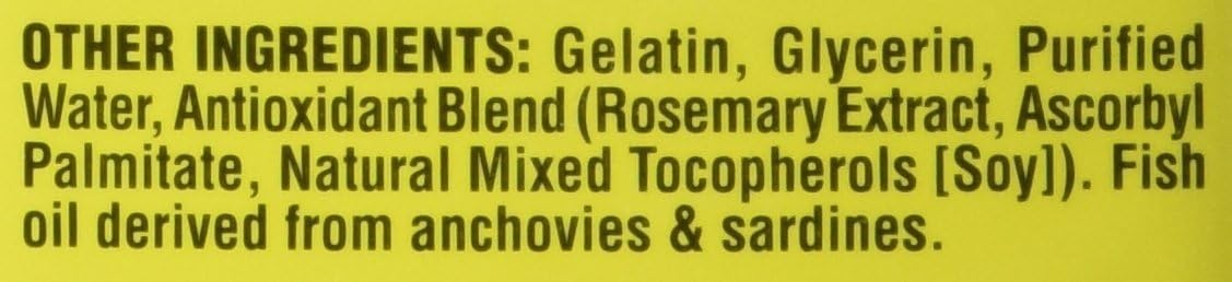 Trader Joe's Molecularly Distilled Omega-3 Fatty Acids Dietary Supplement – 1200mg Fish Oil, EPA & DHA