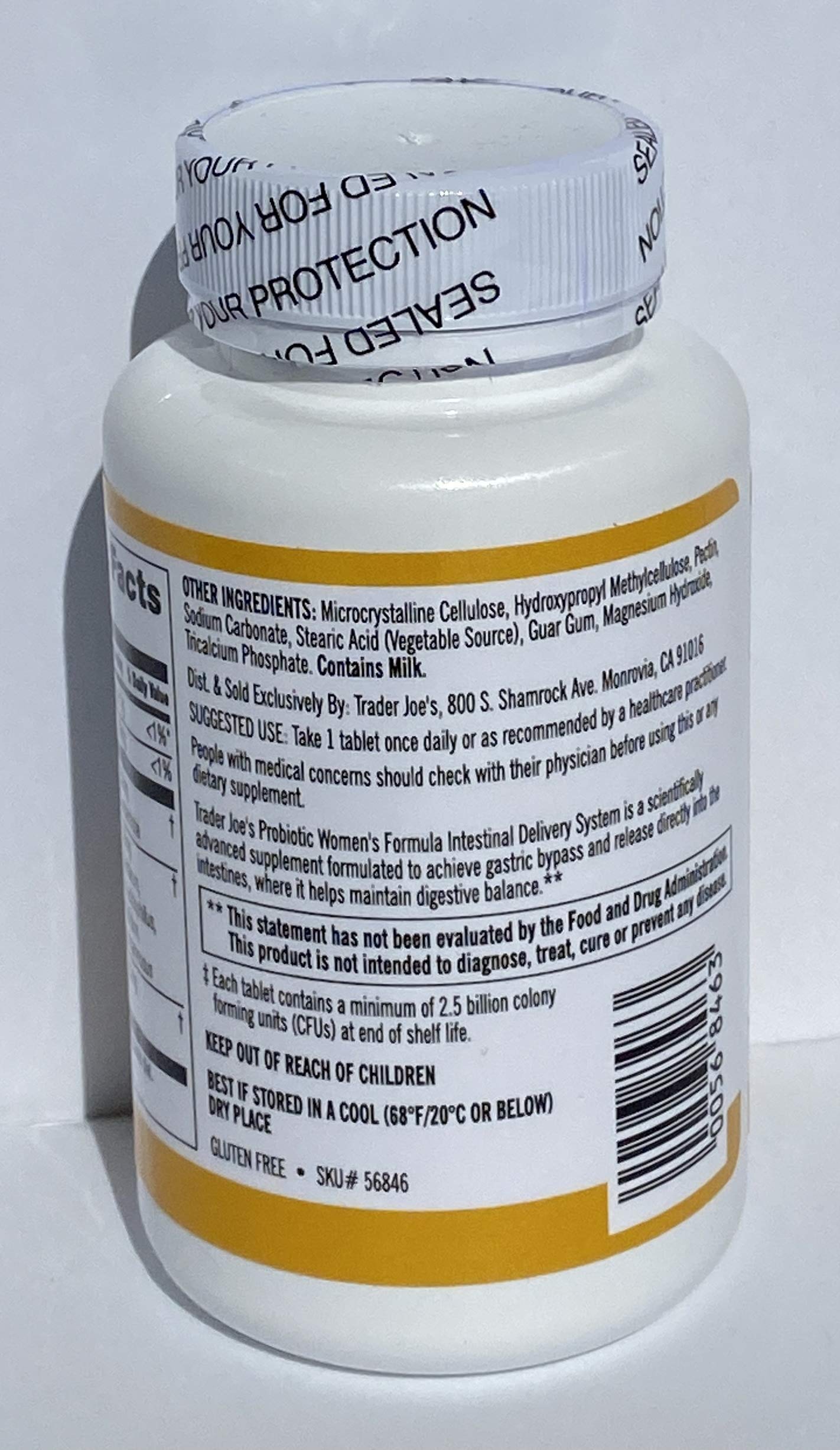 Trader Joe's Probiotic Women's Formula - 2.5 Billion CFU per Tablet, 30 Tablets