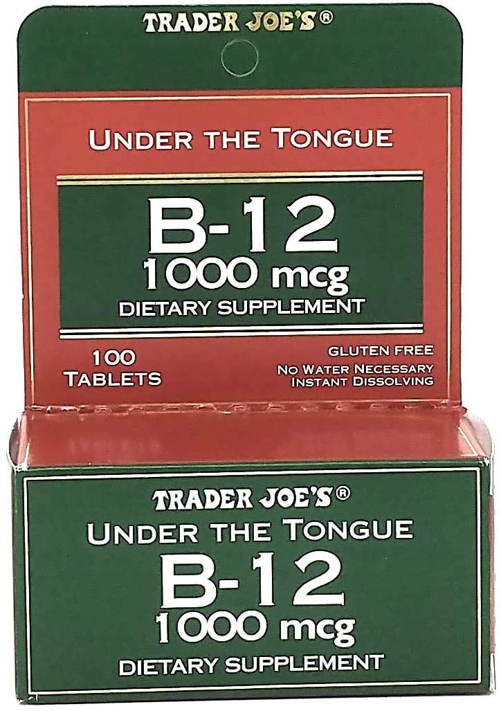 Trader Joe's Under The Tongue B-12 1000 mcg Dietary Supplement - 100 Tablets