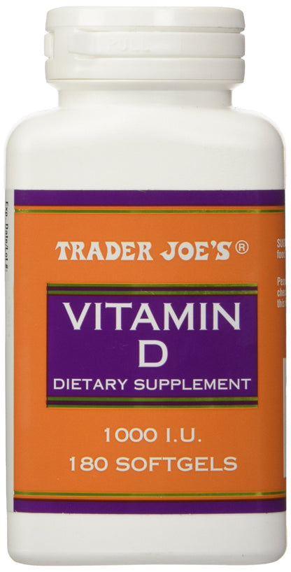 Trader Joe's Vitamin D-3 1000 IU – 180 Softgels