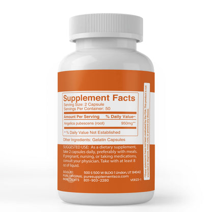 Pure Original Dong Quai Root Extract - 100 Capsules | Always Pure, No Fillers