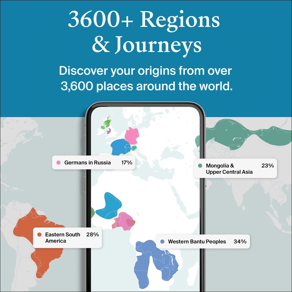 AncestryDNA + Traits Genetic Test Kit: Personalized Traits, DNA Ethnicity & Origins | Complete DNA Test & Ancestry Reports