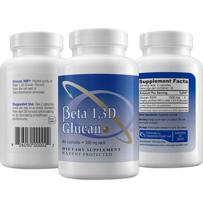 Transfer Point Immune Support Supplement — Highly Purified Beta Glucan 500 mg Capsule (Non-GMO, Vegan) BritishVita | Premium UK Vitamins & Wellness Supplements