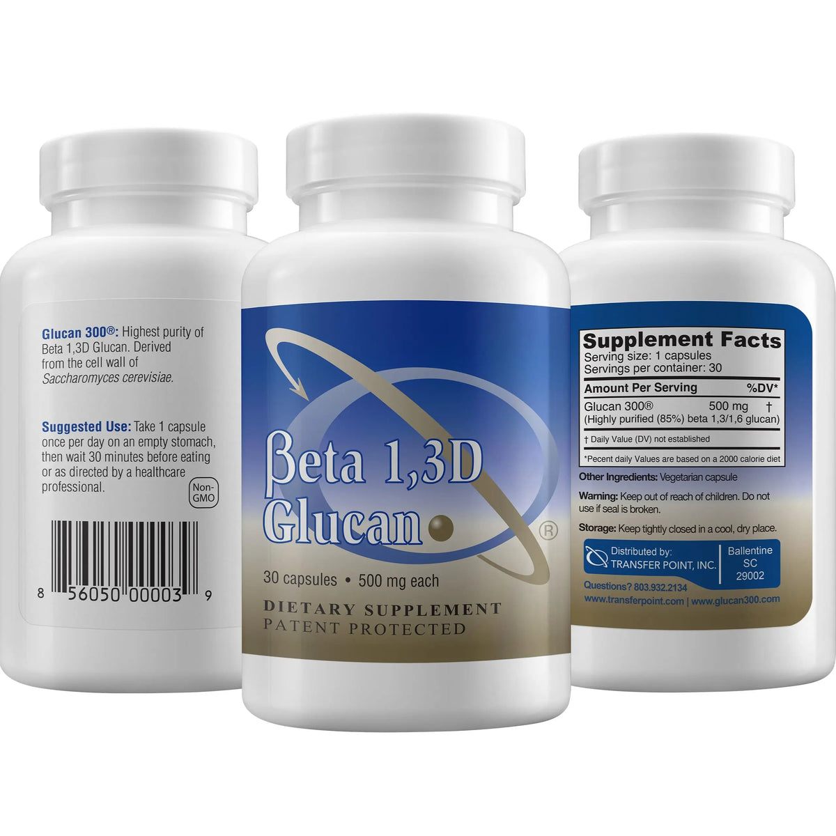 Transfer Point Immune Support Supplement – Highly Purified Beta Glucan 500 mg Capsule (Pack of 1) BritishVita | Premium UK Vitamins & Wellness Supplements
